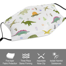 Lade das Bild in den Galerie-Viewer, Waschbare Mund-Nasen-Maske Kindermaske mit Tasche ohne Filter AllOver Druck – vollflächig gestaltbar selbst gestalten und bedrucken