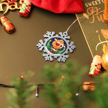 Lade das Bild in den Galerie-Viewer, Weihnachten hängende Schneeflocke Dekoration selbst gestalten und bedrucken