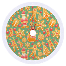 Lade das Bild in den Galerie-Viewer, Weihnachtsbaumrock Weihnachtsbaumdecke mit Fransenspitze selbst gestalten und bedrucken