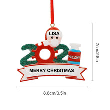 Lade das Bild in den Galerie-Viewer, Weihnachtsmann deko klein Weihnachtsdeko mit Flagge als Anhänger für Weihnachten mit Foto & Text selbst gestalten und bedrucken