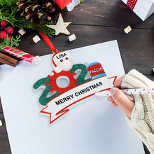 Lade das Bild in den Galerie-Viewer, Weihnachtsmann deko klein Weihnachtsdeko mit Flagge als Anhänger für Weihnachten mit Foto & Text selbst gestalten und bedrucken