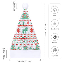 Lade das Bild in den Galerie-Viewer, Weihnachtsmütze Weihnachtshut mit Pailletten grün oder rot selbst gestalten und bedrucken