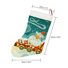 Lade das Bild in den Galerie-Viewer, Kurzer Plüsch Weihnachtssocken Weiß-Stil 26x42cm selbst gestalten und bedrucken