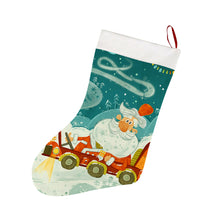 Lade das Bild in den Galerie-Viewer, Kurzer Plüsch Weihnachtssocken Weiß-Stil 26x42cm selbst gestalten und bedrucken