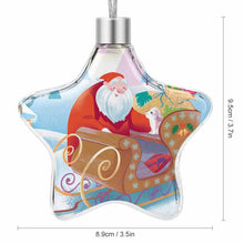 Lade das Bild in den Galerie-Viewer, Weihnachtssterne Weihnachtsdeko aus Kunststoff + Aluminiumblech als Anhänger für Weihnachten mit Foto & Text selbst gestalten und bedrucken