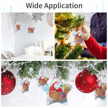 Lade das Bild in den Galerie-Viewer, Weihnachtssterne Weihnachtsdeko aus Kunststoff + Aluminiumblech als Anhänger für Weihnachten mit Foto & Text selbst gestalten und bedrucken