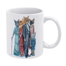 Lade das Bild in den Galerie-Viewer, Weißer Becher Keramik Tasse mit beidseitigem Druck / symmetrischem Muster selbst gestalten und bedrucken