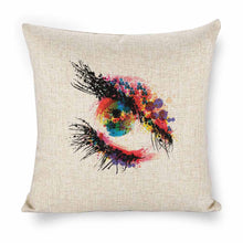 Lade das Bild in den Galerie-Viewer, Weißer Leinen Kissenbezug Kissenhülle beidseitiger Druck mit Foto Text selbst gestalten und bedrucken