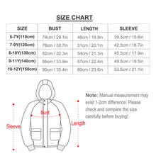 Lade das Bild in den Galerie-Viewer, Modische warme Winterjacke Kurzjacke Printjacke A679 für Kinder- und Jugendliche Jungen mit Foto Muster Text selbst gestalten und bedrucken