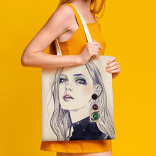 Lade das Bild in den Galerie-Viewer, 38×41cm Beidseitiger Druck Groß Martin Tote Bag Canvas Einkaufstasche Jutebeutel Stoffbeutel selbst gestalten und bedrucken