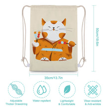 Lade das Bild in den Galerie-Viewer, XB0604001 Segeltuch Canvas Kordelzugbeutel mit Foto selbst gestalten und bedrucken