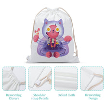 Lade das Bild in den Galerie-Viewer, XB0604001 Segeltuch Canvas Kordelzugbeutel mit Foto selbst gestalten und bedrucken