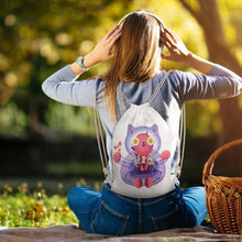 Lade das Bild in den Galerie-Viewer, XB0604001 Segeltuch Canvas Kordelzugbeutel mit Foto selbst gestalten und bedrucken