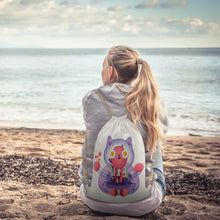 Lade das Bild in den Galerie-Viewer, XB0604001 Segeltuch Canvas Kordelzugbeutel mit Foto selbst gestalten und bedrucken