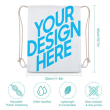 Lade das Bild in den Galerie-Viewer, XB0604001 Segeltuch Canvas Kordelzugbeutel mit Foto selbst gestalten und bedrucken