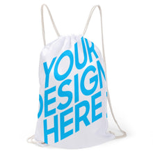 Lade das Bild in den Galerie-Viewer, XB0604002 Kordeltasche Rucksack mit Kordelzug aus Duschvorhang-Tuch selbst gestalten und bedrucken