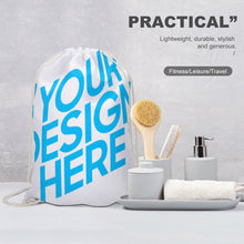 Lade das Bild in den Galerie-Viewer, XB0604002 Kordeltasche Rucksack mit Kordelzug aus Duschvorhang-Tuch selbst gestalten und bedrucken