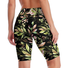 Lade das Bild in den Galerie-Viewer, Yoga Hose 1/2 Kurze Sporthose Biker Short mit einer Eingrifftasche Damen / Frauen Y011B selbst gestalten und bedrucken