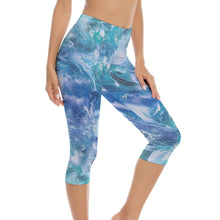 Lade das Bild in den Galerie-Viewer, Yoga Hose 3/4 Leggings für Yoga und Freizeit Damen / Frauen selbst gestalten und bedrucken