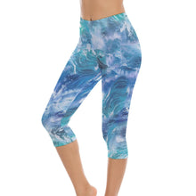 Lade das Bild in den Galerie-Viewer, Yoga Hose 3/4 Leggings für Yoga und Freizeit Damen / Frauen selbst gestalten und bedrucken