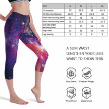Lade das Bild in den Galerie-Viewer, Yoga Leggings Sport Yoga 2/3 Freizeithose Damen / Frauen Voll-Druck (Multi-Image-Design) aus komfortablen Stretchmaterial selbst gestalten und bedrucken