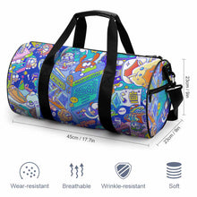 Lade das Bild in den Galerie-Viewer, Zylindrische Sporttasche Q006 mit Foto Text selbst gestalten und bedrucken