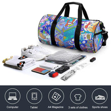 Lade das Bild in den Galerie-Viewer, Zylindrische Sporttasche Q006 mit Foto Text selbst gestalten und bedrucken