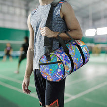 Lade das Bild in den Galerie-Viewer, Zylindrische Sporttasche Q006 mit Foto Text selbst gestalten und bedrucken