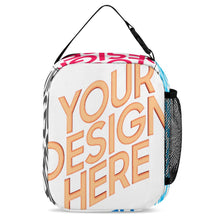 Lade das Bild in den Galerie-Viewer, Multi-Image-Druck isolierte Kühltasche Lunch Tasche Lunchbag Wiederverwendbare Thermo-Tragetasche mit Fotos Muster Text Logo selbst gestalten und bedrucken
