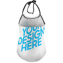 Lade das Bild in den Galerie-Viewer, Einteiliger NT017 Badeanzug mit Neckholder für Mädchen online mit Foto selbst gestalten und bedrucken
