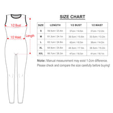 Lade das Bild in den Galerie-Viewer, Einzelbilddruck Damen Jumpsuit Yoga Overall XG001 mit langem Bein mit Fotos Muster Text Logo selbst gestalten und bedrucken
