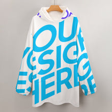 Lade das Bild in den Galerie-Viewer, Einzelbilddruck Damen / Frauen Hoodie-Decke Warm Hoodie Wearable Sweatshirt-Decke, TV-Decke, Faule Kleidung Pyjamas Kapuzenpullover mit Foto Text Muster selbst gestalten und bedrucken