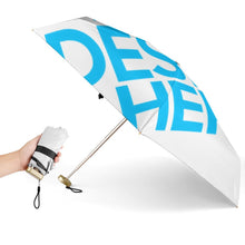 Lade das Bild in den Galerie-Viewer, Kleine goldene Regenschirm Mini Regenschirm Taschenregenschirm mit Fotos Muster Text Logo selbst gestalten und bedrucken