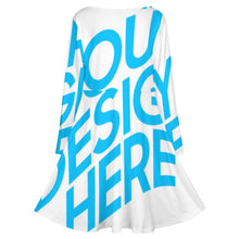 Lade das Bild in den Galerie-Viewer, Einzelbilddruck Oversized V-Ausschnitt Langarm Kleid Blusenkleid B829 mit Fotos Muster Text Logo selbst gestalten und bedrucken
