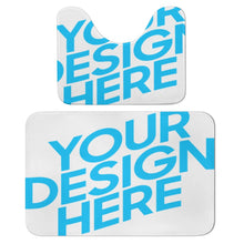 Lade das Bild in den Galerie-Viewer, Badematten Set 2 teilig Badezimmermatte Fußmatten Badteppich Set mit mit Fotos Muster Text Logo selbst gestalten und bedrucken