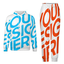 Lade das Bild in den Galerie-Viewer, Einzelbild-Design Unisex Jogginganzug Trainingsanzug SET A5TZ Jogginghose & Hoodie Damen Herren mit Foto Design Motiv Text selbst gestalten und bedrucken