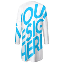 Lade das Bild in den Galerie-Viewer, Einzelbilddruck Damen / Frauen Langarm T-shirt TSHIRT A072 mit zwei großen Seitetaschen mit Fotos Muster Text Logo selbst gestalten und bedrucken