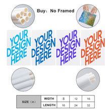 Lade das Bild in den Galerie-Viewer, 4 Panel hängende Poster vertikal 2:3 / Leinwandbild 4-teilig / Wandbilder Leinwand Malerei 4 Panel mit Foto selbst gestalten und bedrucken