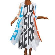 Lade das Bild in den Galerie-Viewer, Multi-Image-Druck Damen & Frauen Abendanzug Kleid Set STZ 2tlg. Set mit Fotos Muster Text Logo selbst gestalten und bedrucken