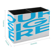 Lade das Bild in den Galerie-Viewer, Stiftehalter aus Leder mit Foto Muster Text Logo selbst gestalten und bedrucken