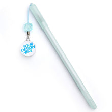 Lade das Bild in den Galerie-Viewer, Kristallglas Unterschriftenstift Gel Stift mit Anhänger selbst gestalten und bedrucken
