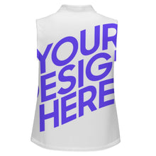 Lade das Bild in den Galerie-Viewer, Damen / Frauen Poloshirt Ohne Arm POLO SLEEVELESS Tank Top MXLD001 mit Foto Design Motiv Text selbst gestalten und bedrucken (Simple Design)