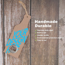 Lade das Bild in den Galerie-Viewer, Bier Flaschenöffner lustig mit Foto Text Logo selbst gestalten und bedrucken