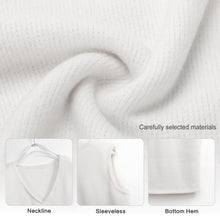 Lade das Bild in den Galerie-Viewer, Classic Basics modische ärmellose Strickweste Strickjacke Pullunder MY05 für Damen Frauen mit Foto Muster Text selbst gestalten und bedrucken