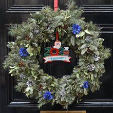 Lade das Bild in den Galerie-Viewer, Weihnachtsmann deko klein Weihnachtsdeko mit Flagge als Anhänger für Weihnachten mit Foto & Text selbst gestalten und bedrucken