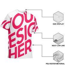 Lade das Bild in den Galerie-Viewer, Einzelbild-Design Kinder Kurzarm T-Shirt TSHIRT Mesh - Mädchen / Jungen mit Foto Design Motiv Text selbst gestalten und bedrucken