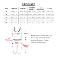 Lade das Bild in den Galerie-Viewer, 2-tgl. Set Jumpsuit Tanktops Leibchen+Hose in verkürzter cropped Länge Y07 für Damen Frauen mit Foto Text selbst gestalten und bedrucken