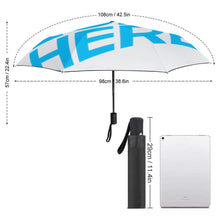 Lade das Bild in den Galerie-Viewer, 3-Falt Automatikschirm Taschenschirm Regenschirm ZYS03-8K Außendruck / Innenvinyl mit All-Over-Druck Fotos Logos selbst gestalten und bedrucken