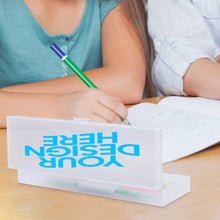 Lade das Bild in den Galerie-Viewer, Transparentes Federmäppchen selbst gestalten und bedrucken