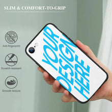 Lade das Bild in den Galerie-Viewer, iPhone SE TPU Handyhülle mit Fotos Muster Text Logo selbst gestalten und bedrucken